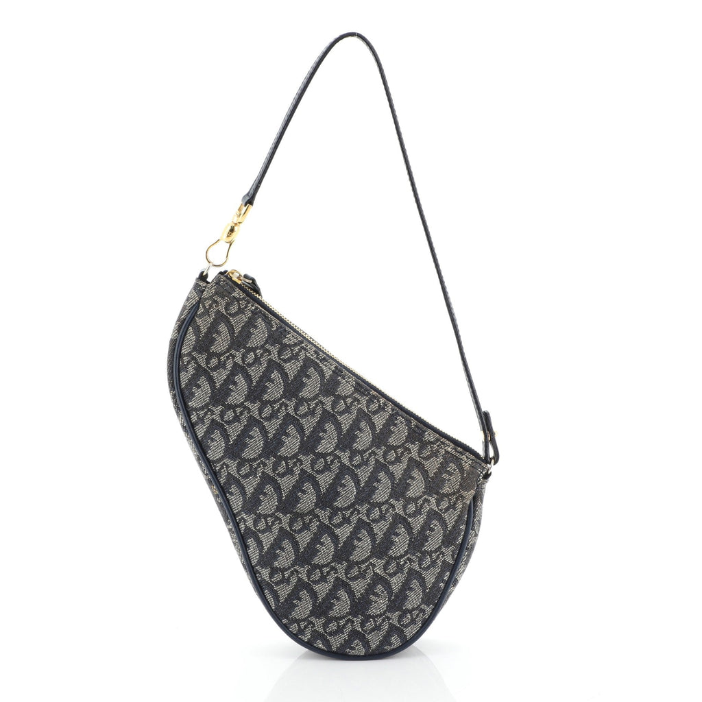 Vintage Saddle Bag Diorissimo Canvas Mini