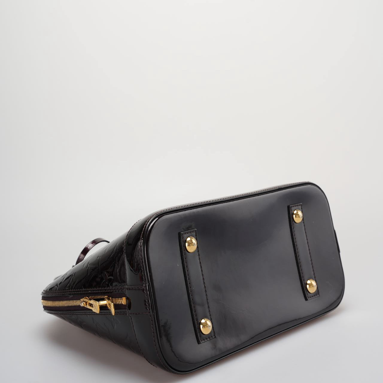 Louis Vuitton Alma PM in Vernis Leather Burgundy Color