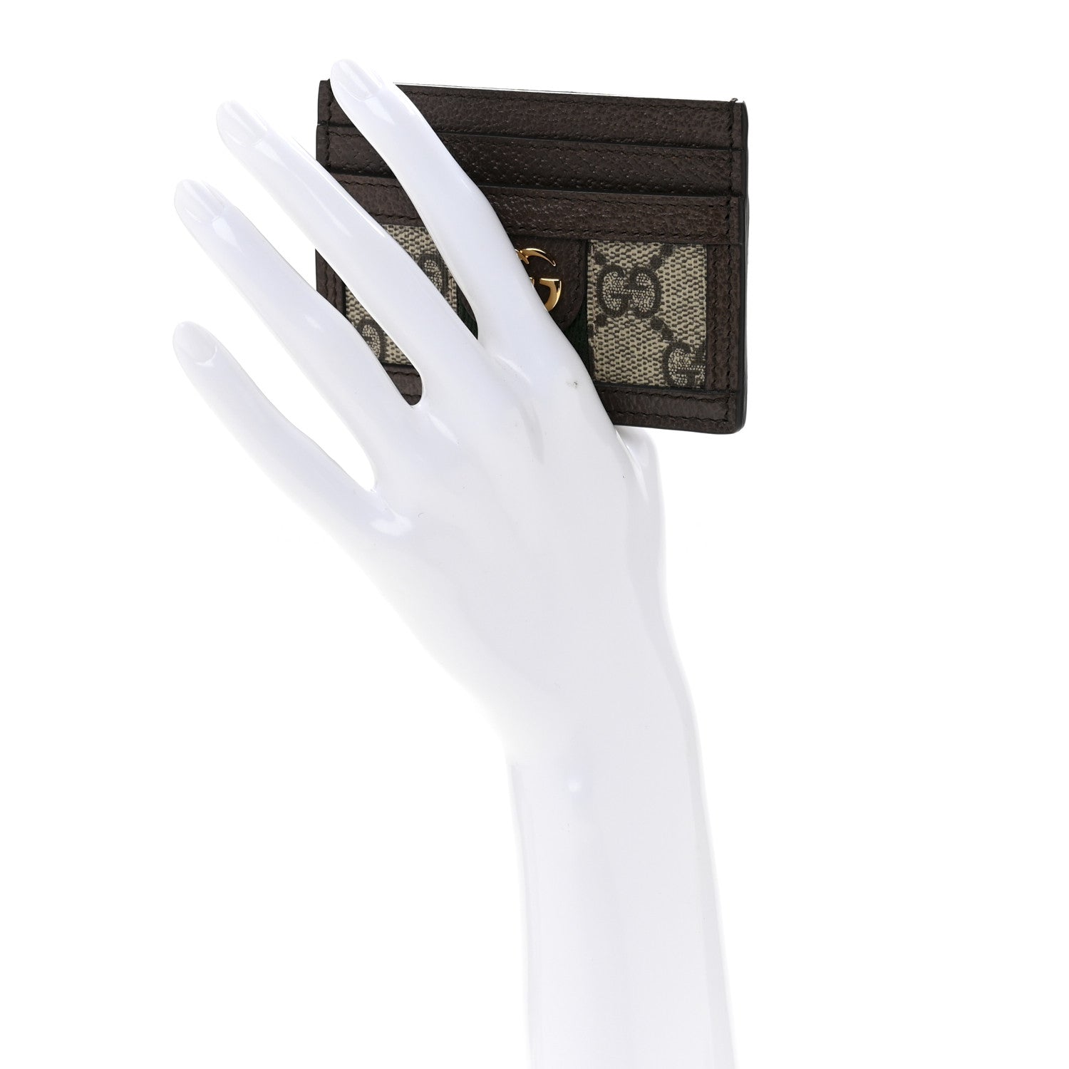 GG Supreme Monogram Ophidia  Holder Brown
