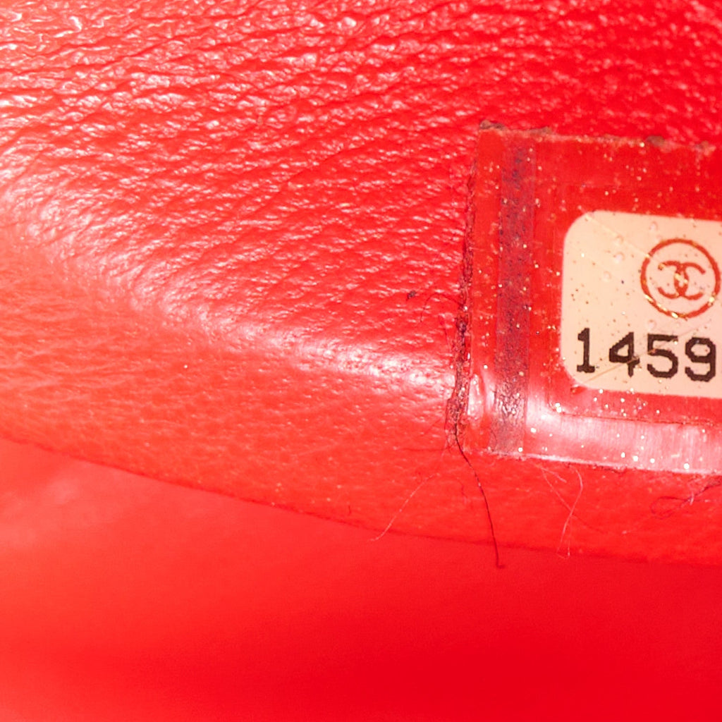 Distressed Patent Quilted 2.55 Reissue 226 Flap Red