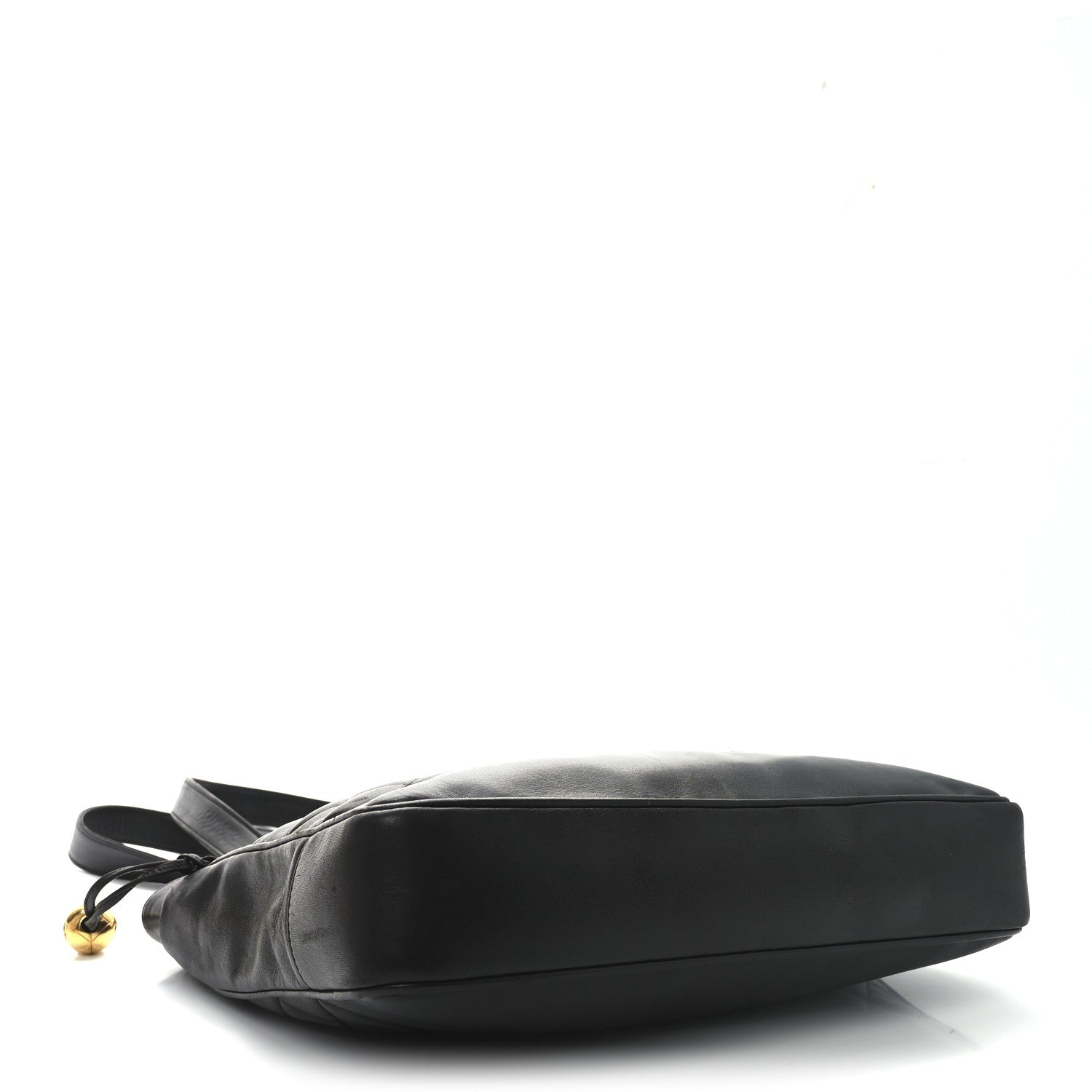 Lambskin Quilted Shoulder Bag Black