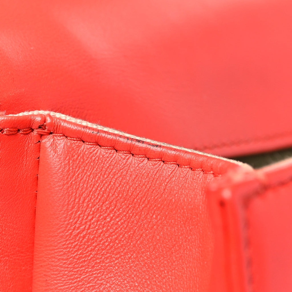 Lambskin Quilted Medium Boy Flap Red