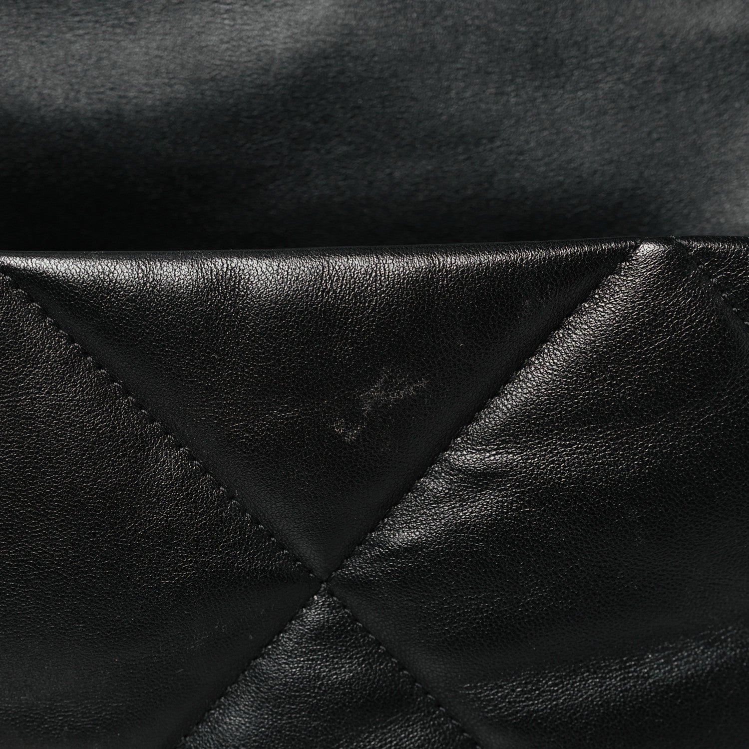 Lambskin Quilted Large Chanel 19 Flap Black