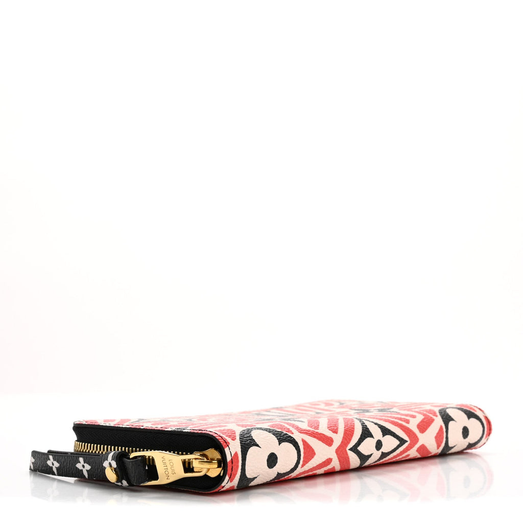Monogram Giant Crafty Zippy Wallet Creme Rouge Black