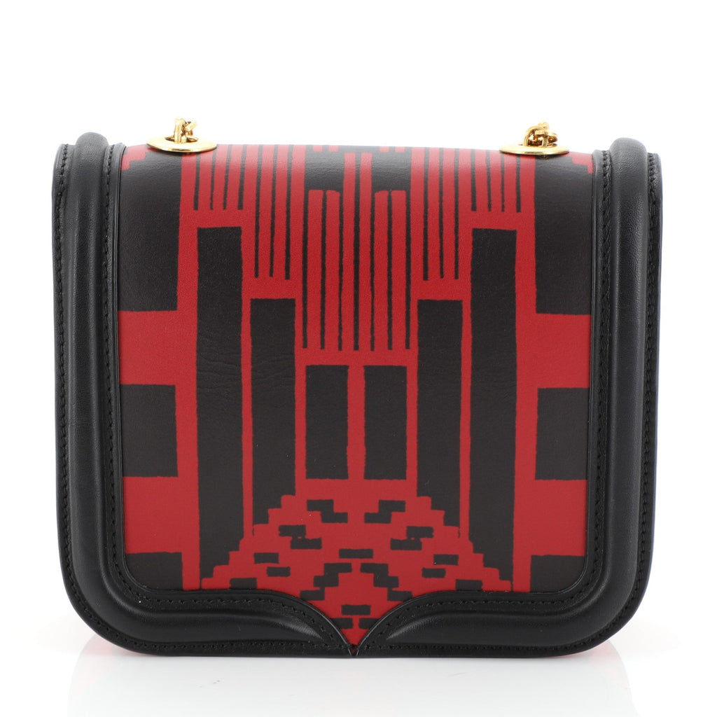 Heroine Satchel Printed Leather with Python Mini