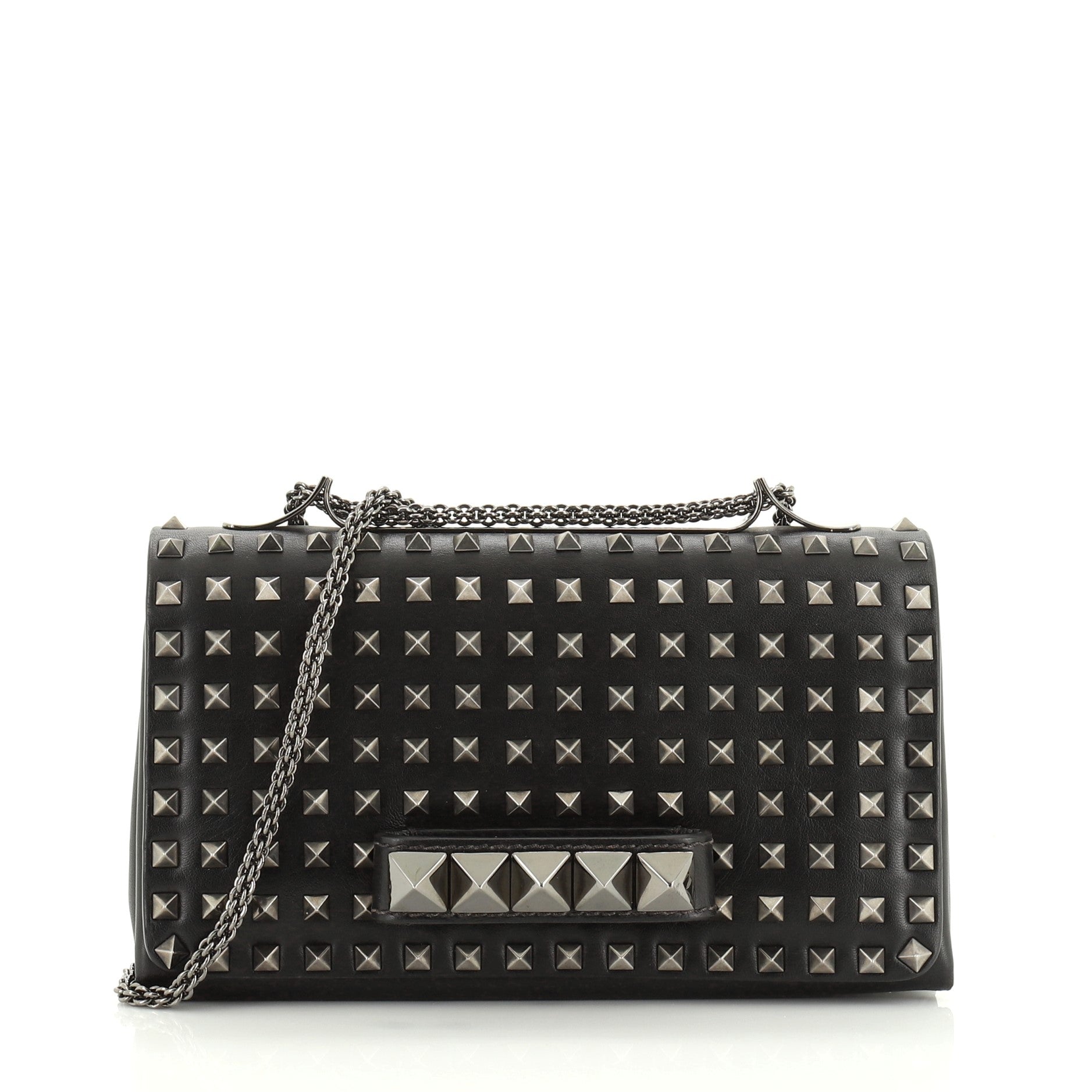 Va Va Voom Clutch Full Studded Leather Medium