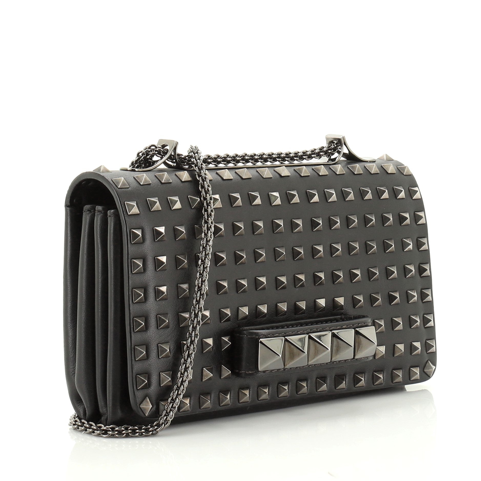 Va Va Voom Clutch Full Studded Leather Medium