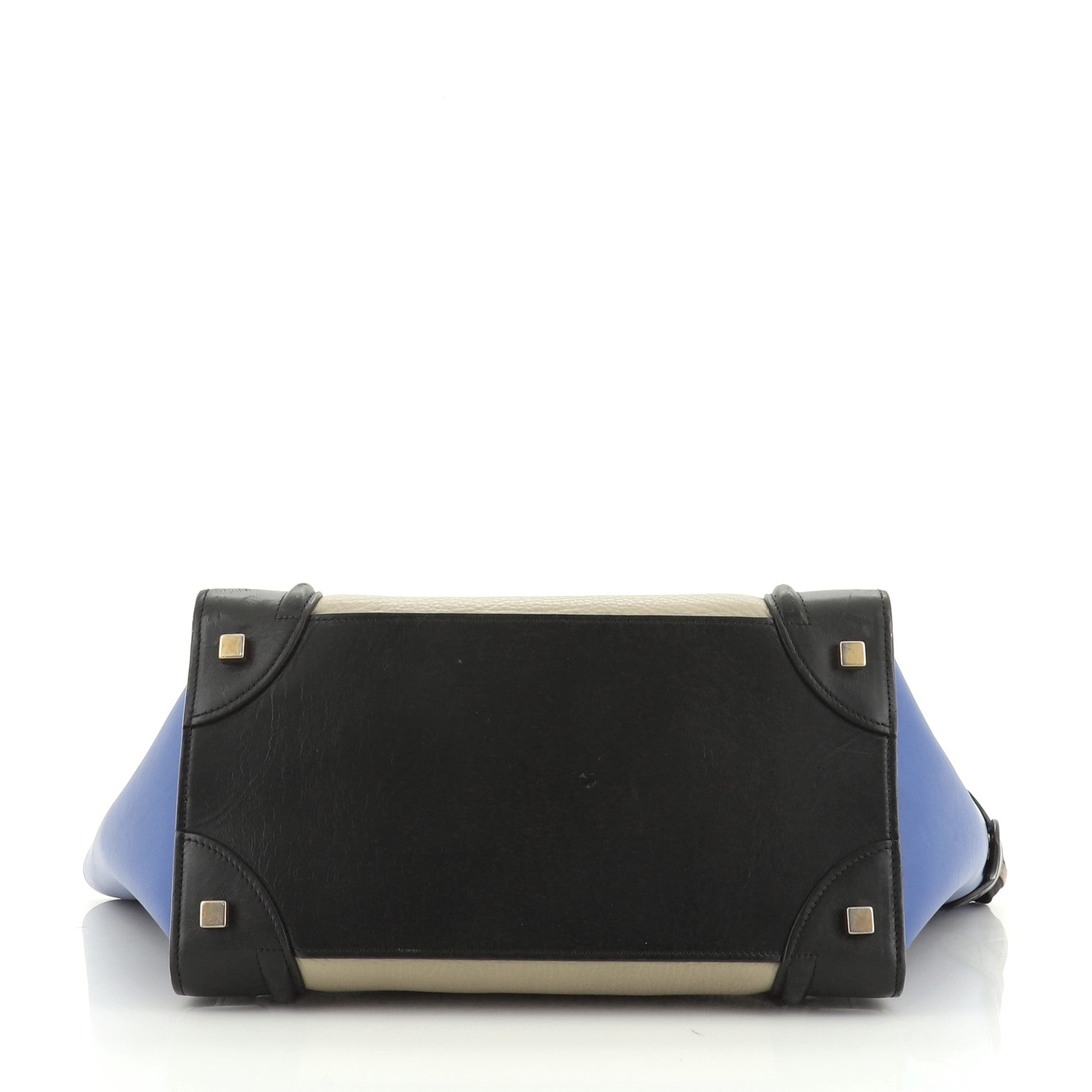 Tricolor Luggage Bag Leather Mini