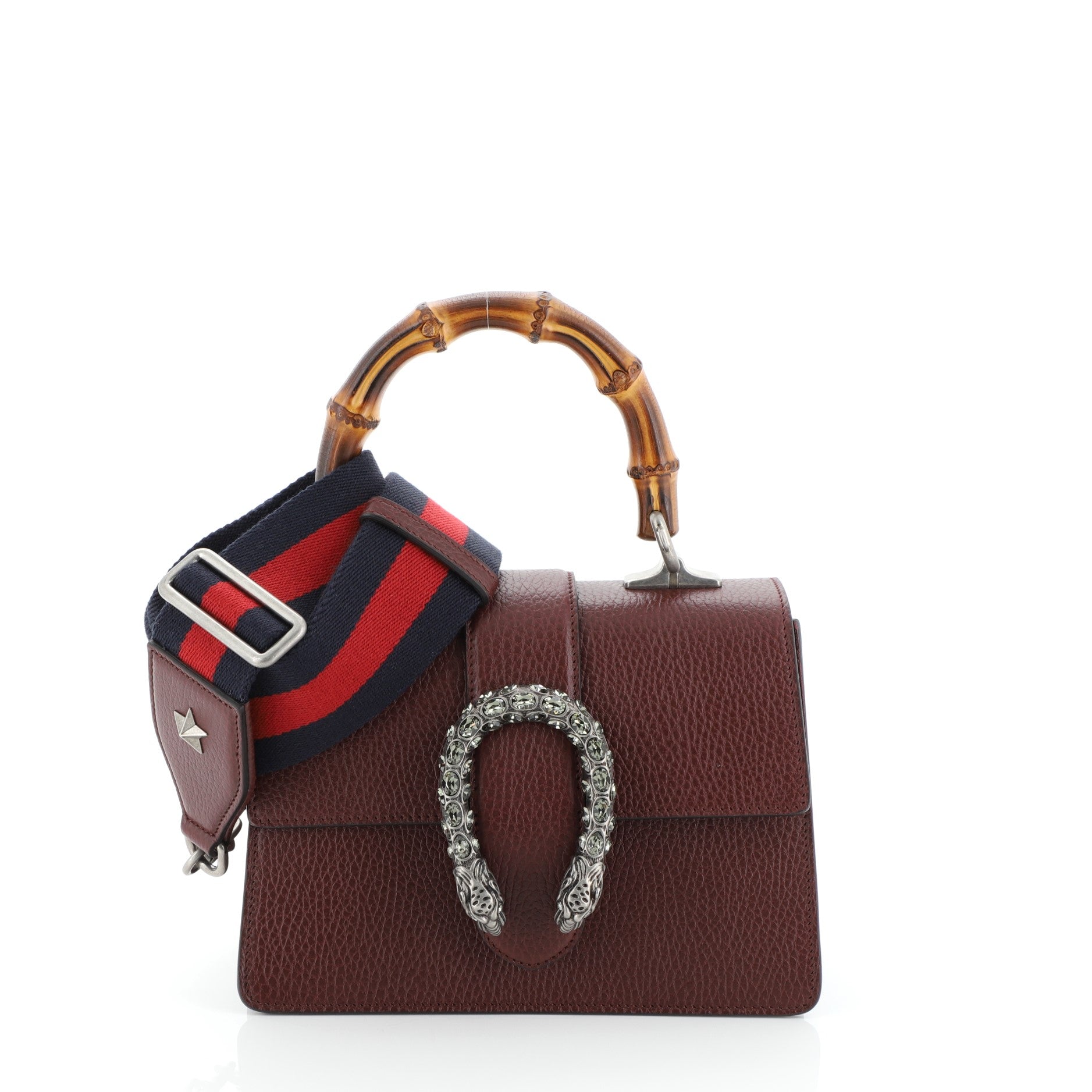 Dionysus Bamboo Top Handle Bag Leather Mini