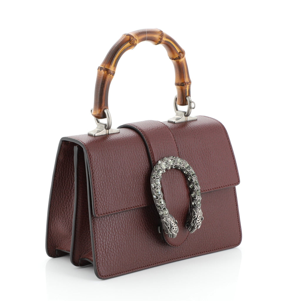 Dionysus Bamboo Top Handle Bag Leather Mini