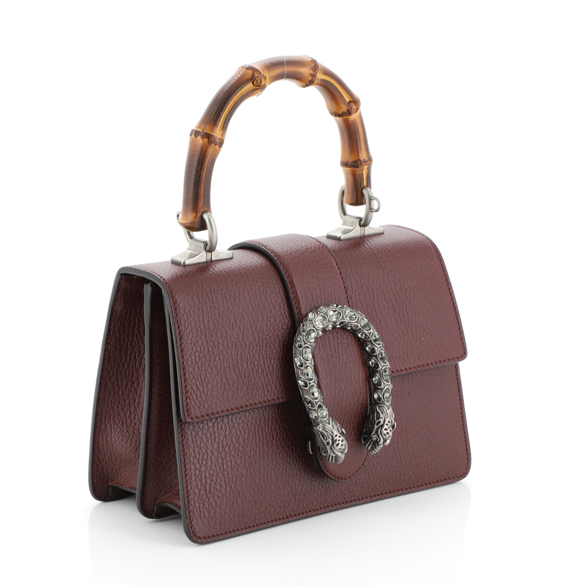 Dionysus Bamboo Top Handle Bag Leather Mini