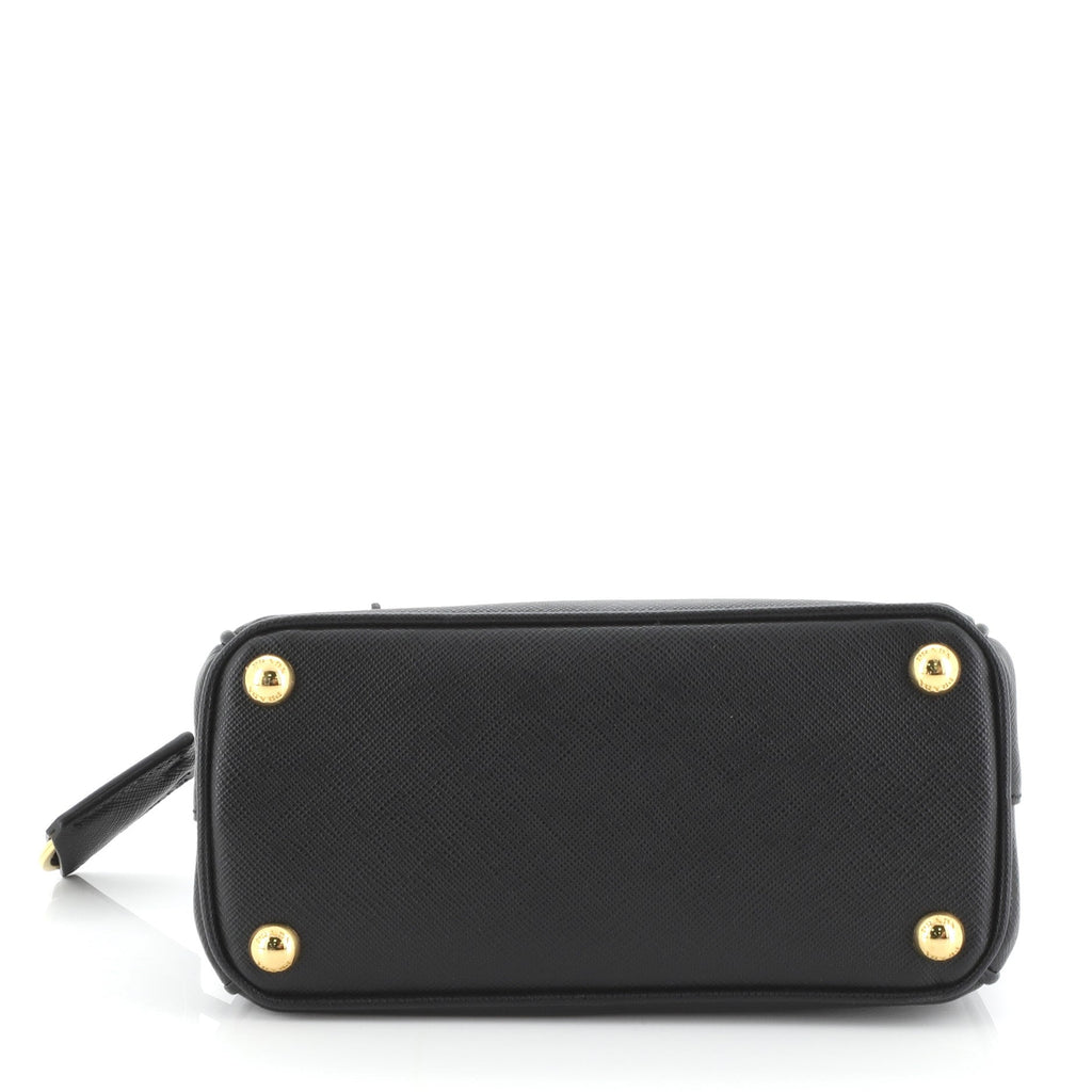 Galleria Double Zip Tote Saffiano Leather Mini