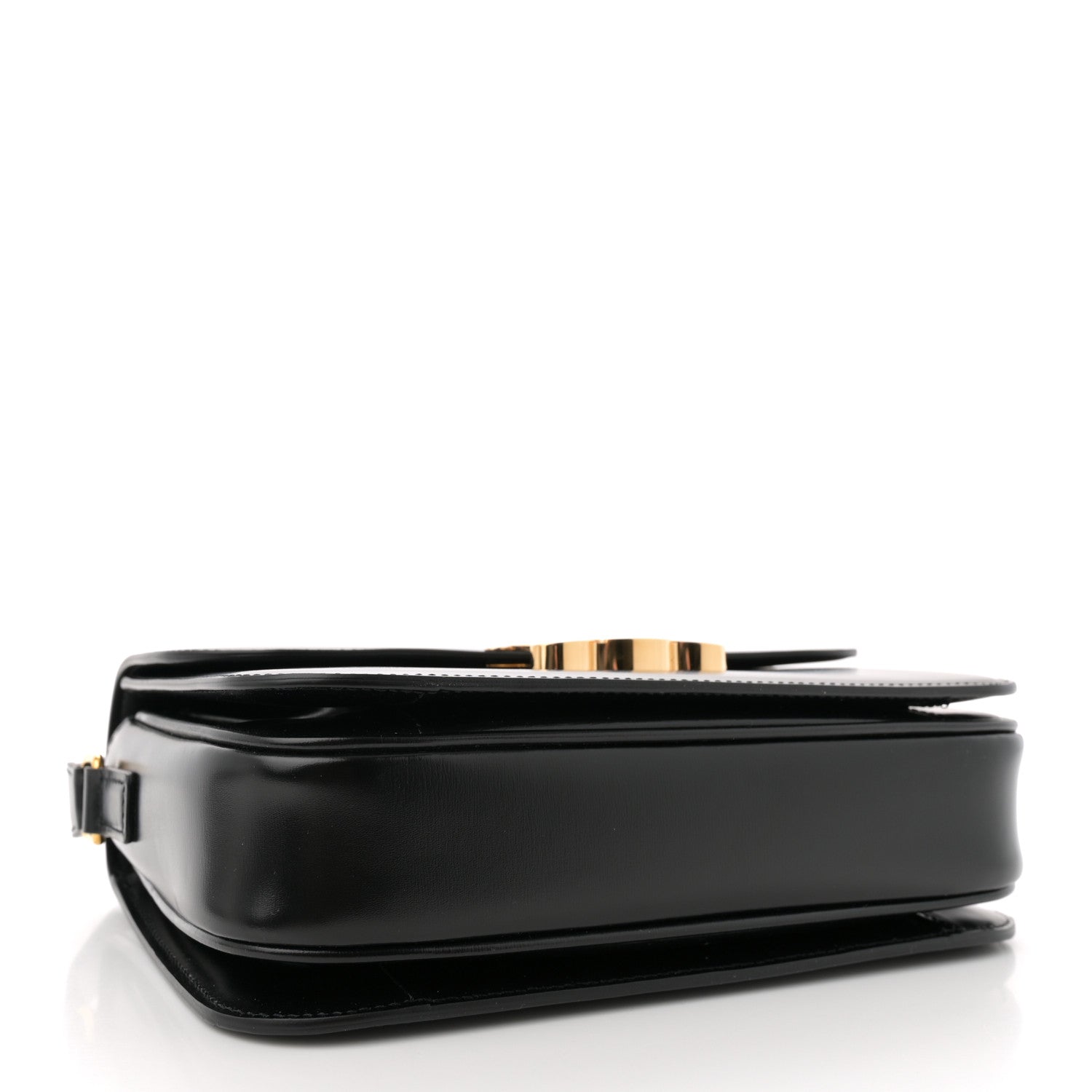 Shiny Calfskin Medium Triomphe Black
