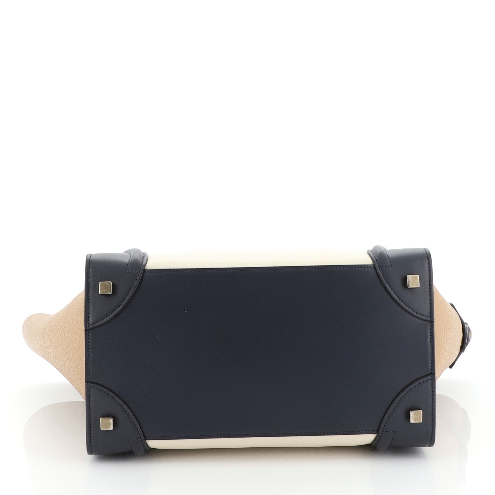 Tricolor Luggage Bag Leather Mini