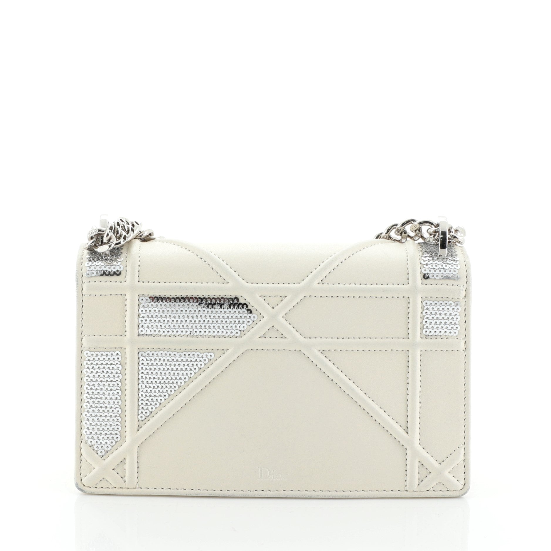 Diorama Flap Bag Sequin Embellished Lambskin Mini