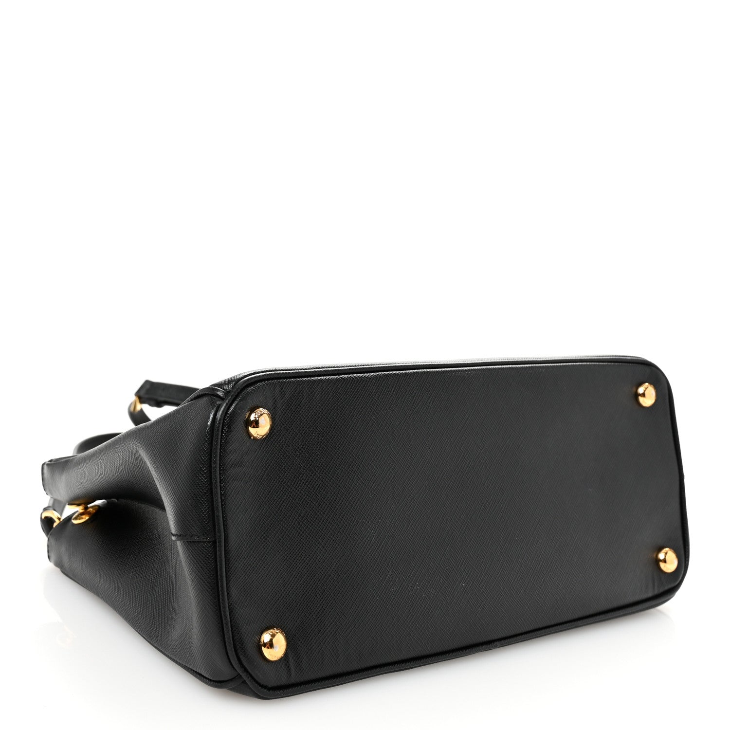 Saffiano Small Galleria Double Zip Tote Black
