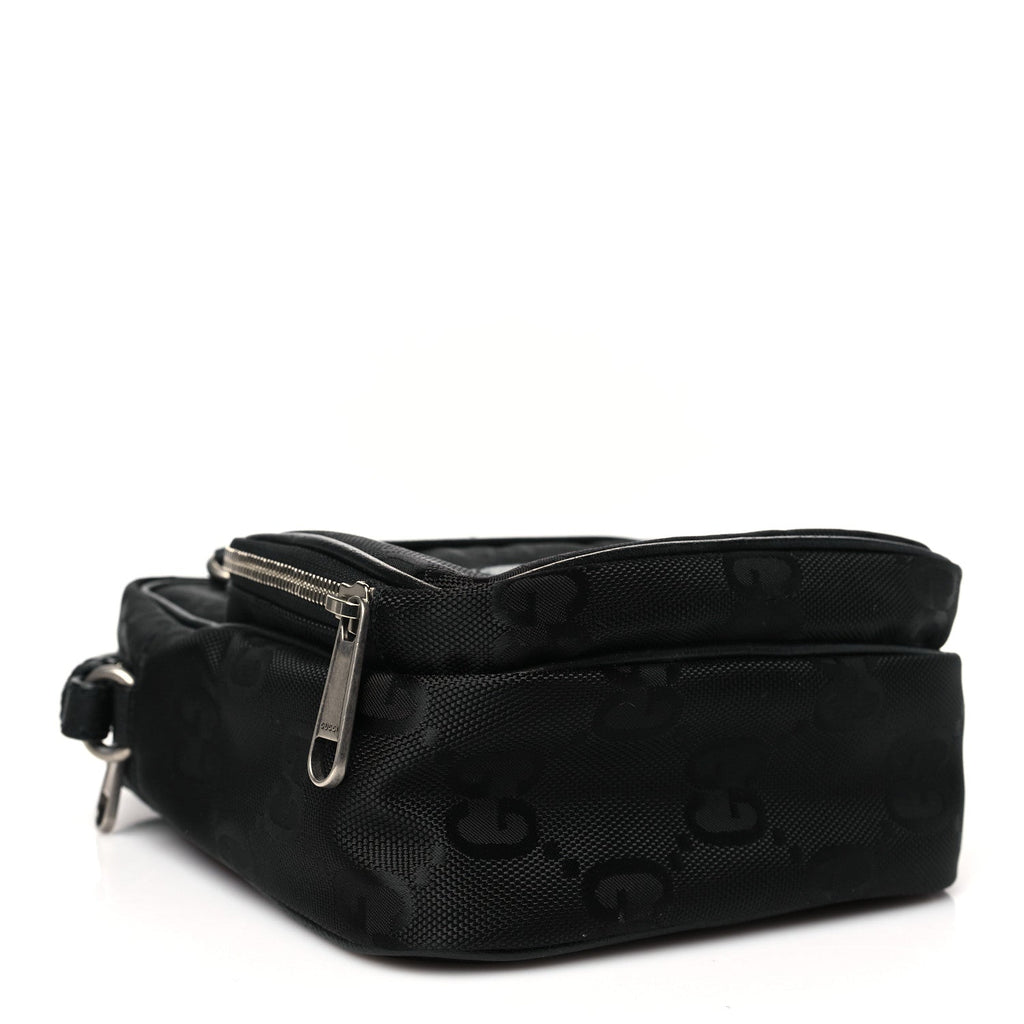 Econyl Nylon Monogram Off The Grid Shoulder Bag Black