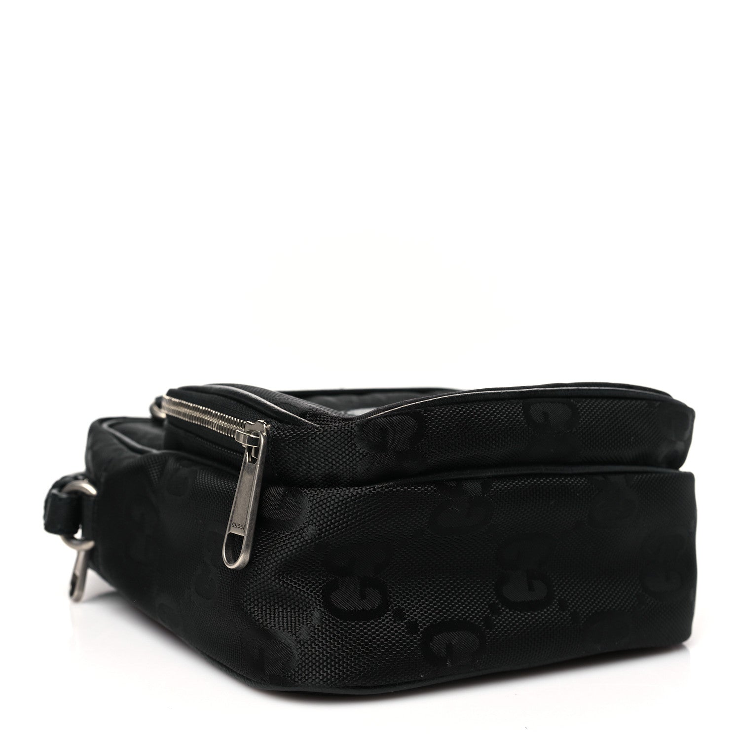 Econyl Nylon Monogram Off The Grid Shoulder Bag Black