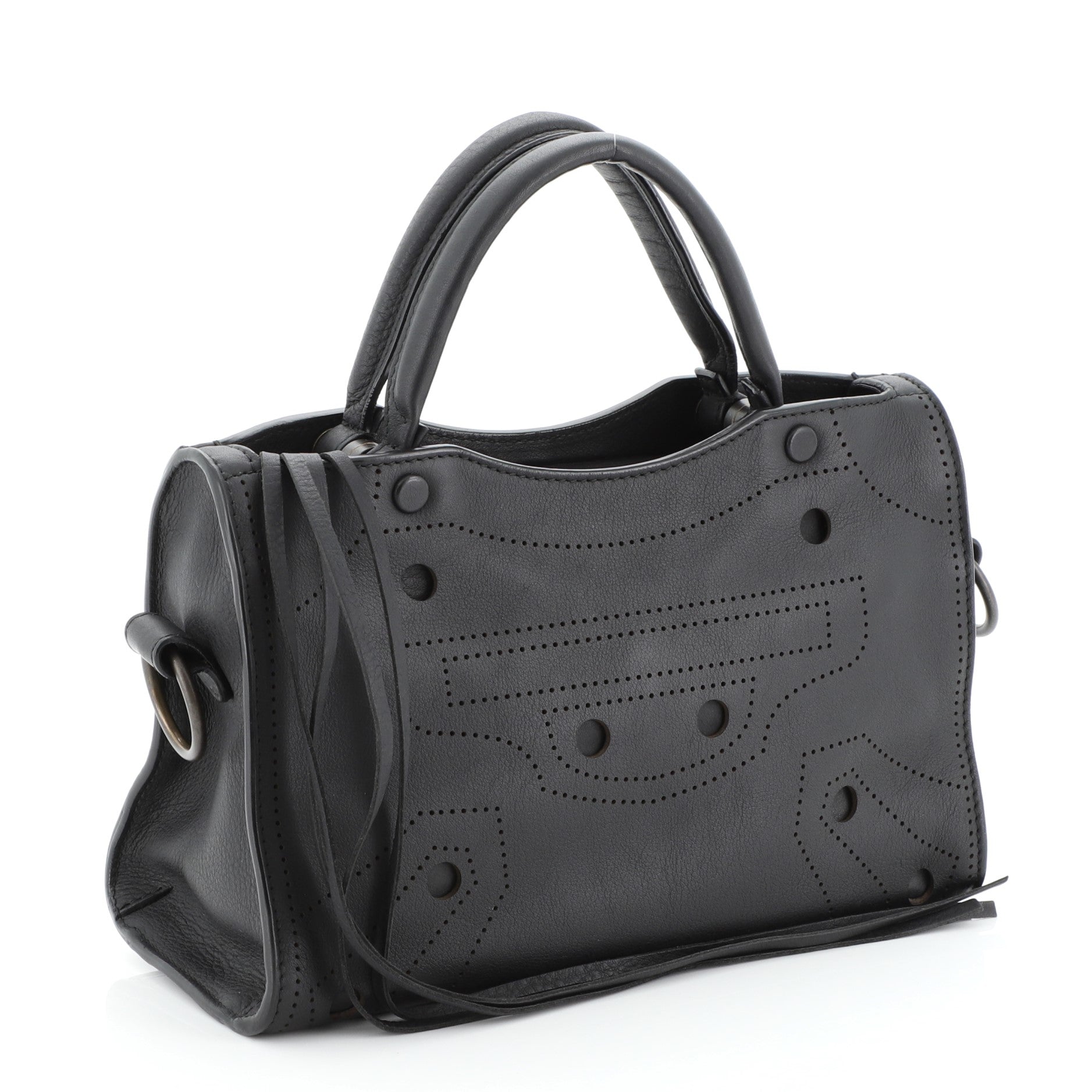 Blackout City Bag Leather Mini