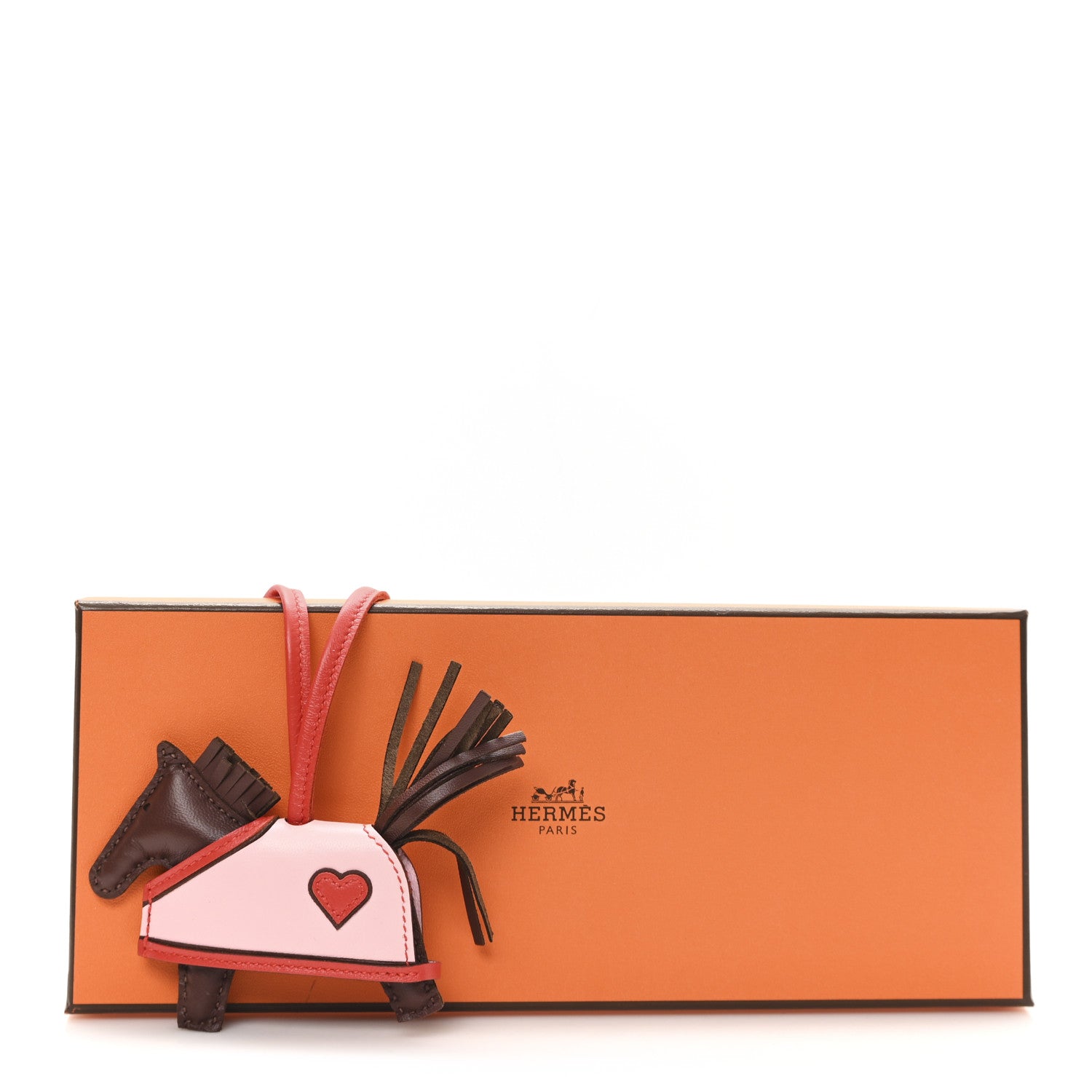 Milo Lambskin Grigri Rodeo Robeo Coeur Bag Charm PM Terre Capucine Rose Sakura