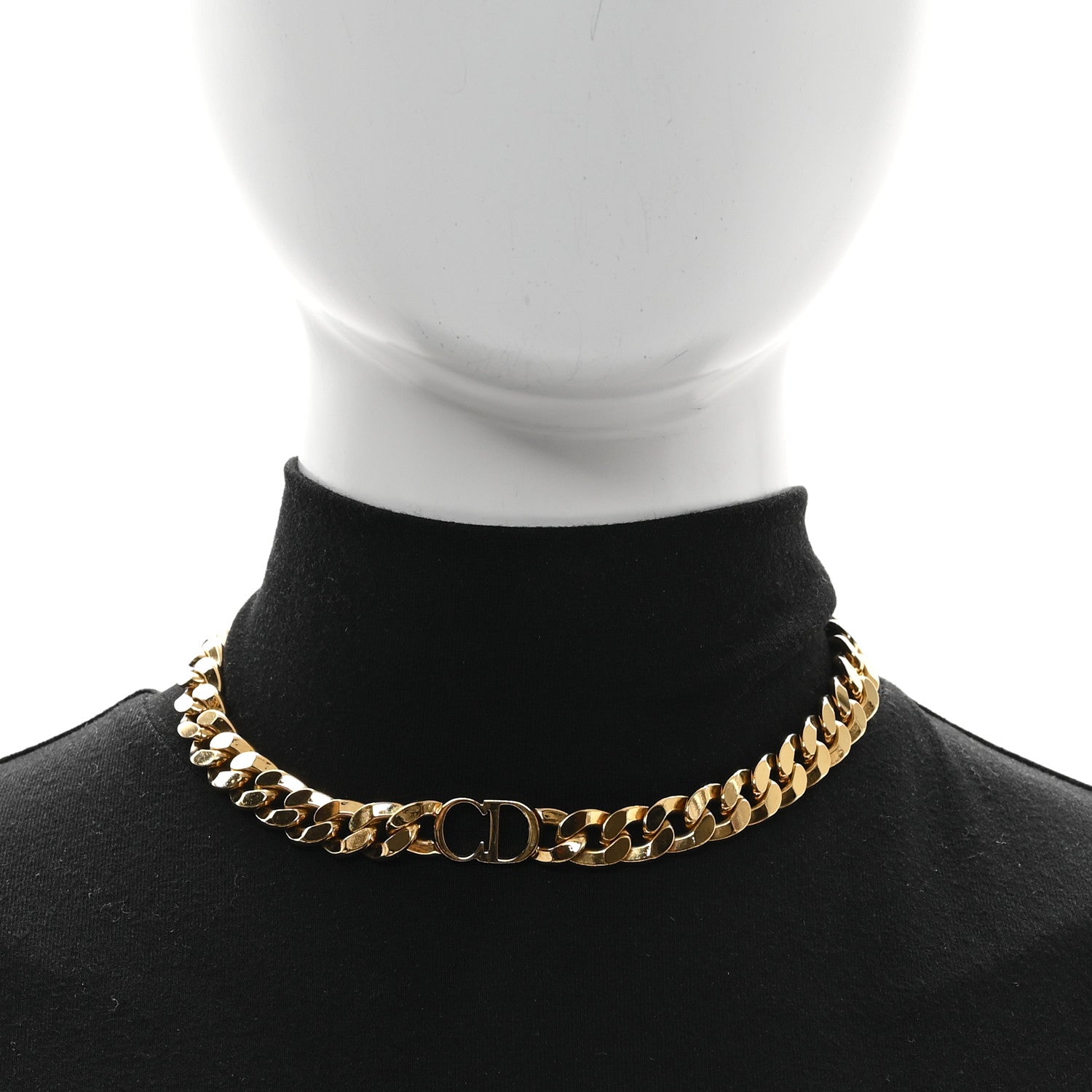 Metal Danseuse Etoile Chain Choker Necklace Gold