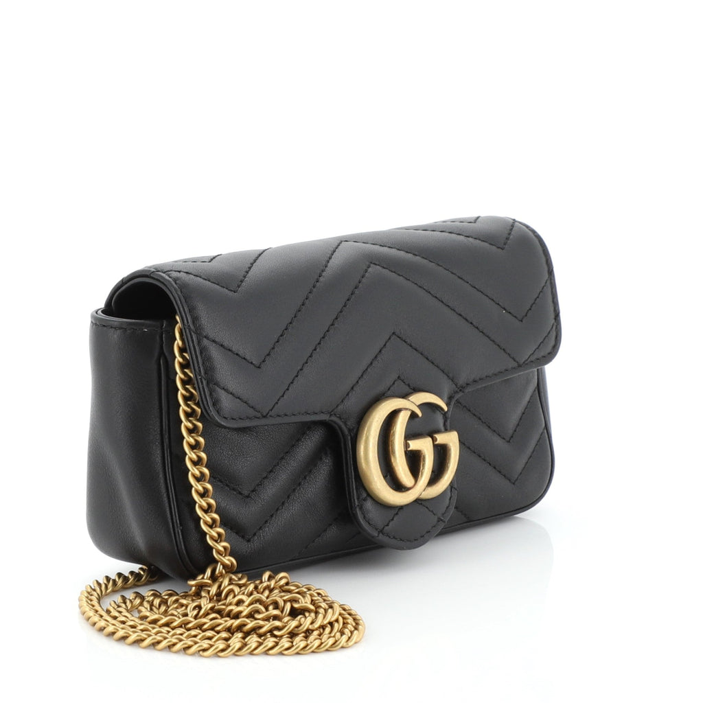GG Marmont Flap Bag Matelasse Leather Super Mini