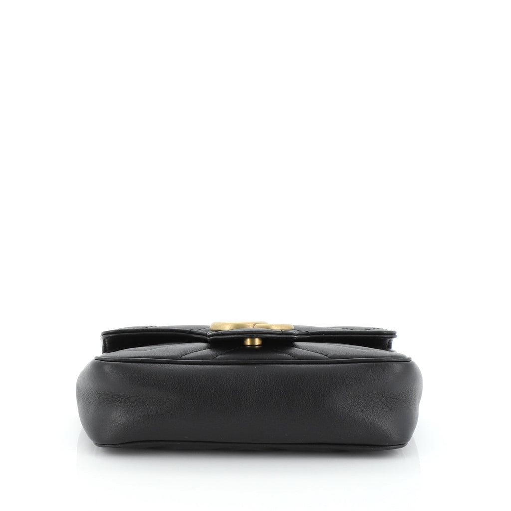 GG Marmont Flap Bag Matelasse Leather Super Mini