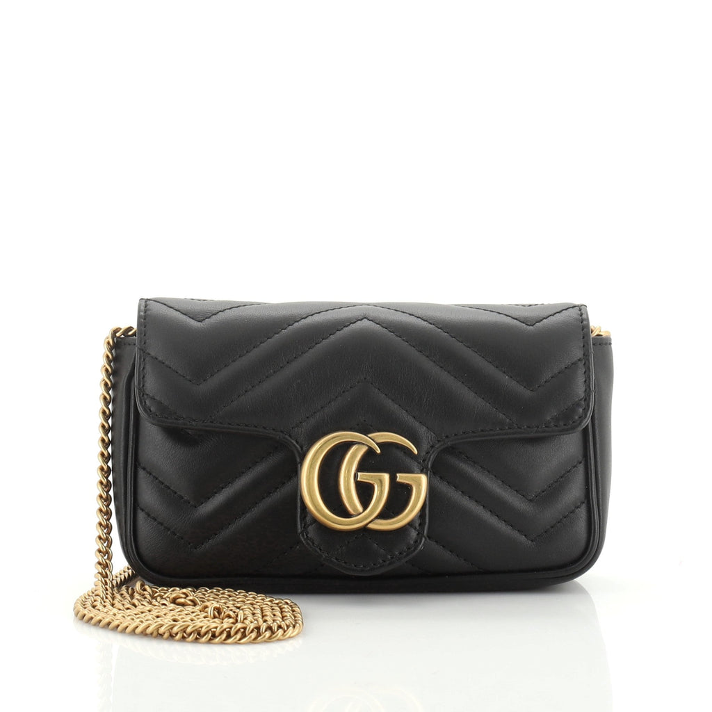 GG Marmont Flap Bag Matelasse Leather Super Mini