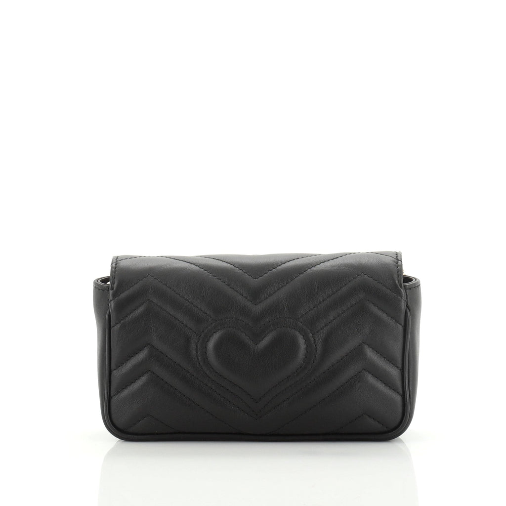 GG Marmont Flap Bag Matelasse Leather Super Mini