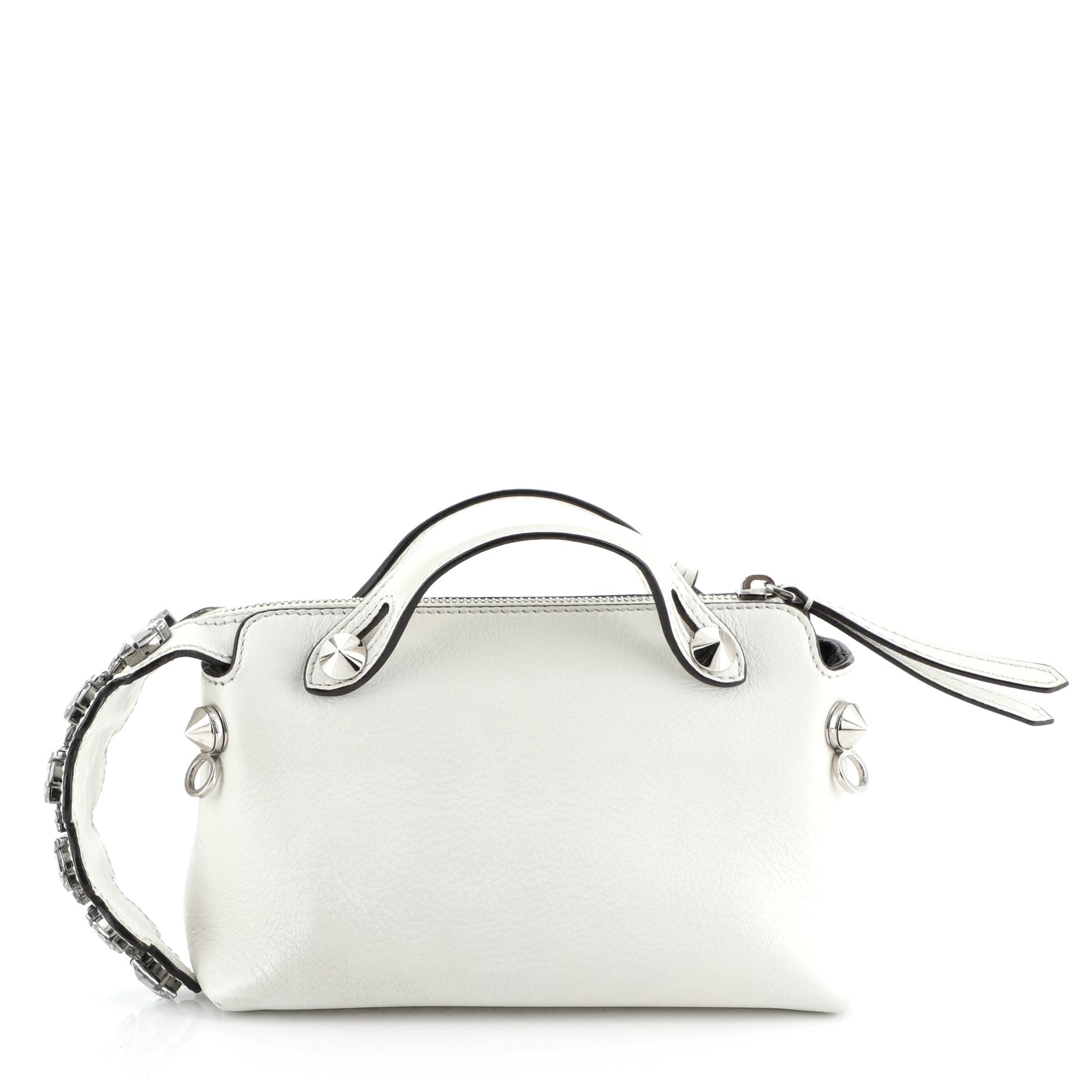 By The Way Satchel Leather with Crystals Mini