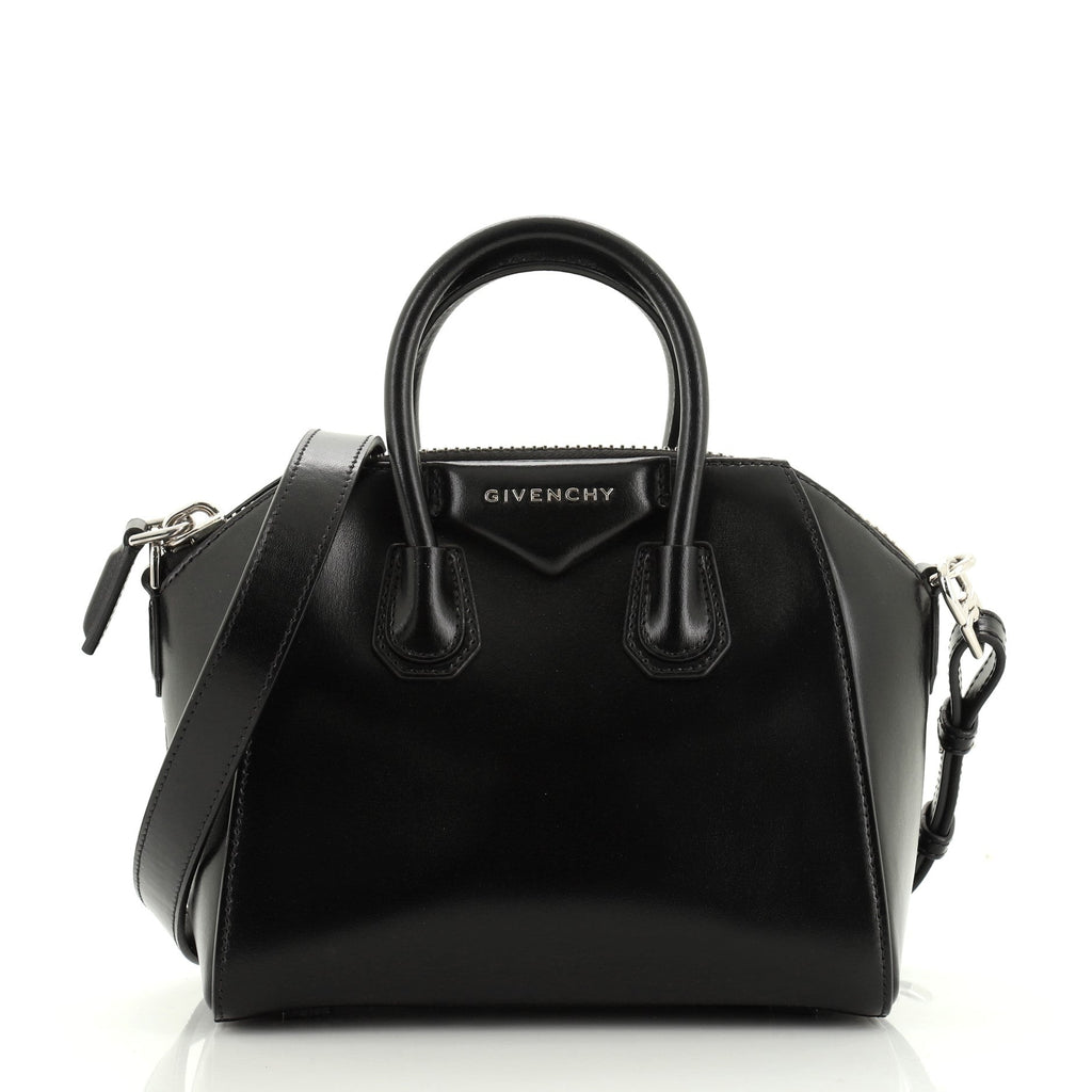 Antigona Bag Glazed Leather Mini