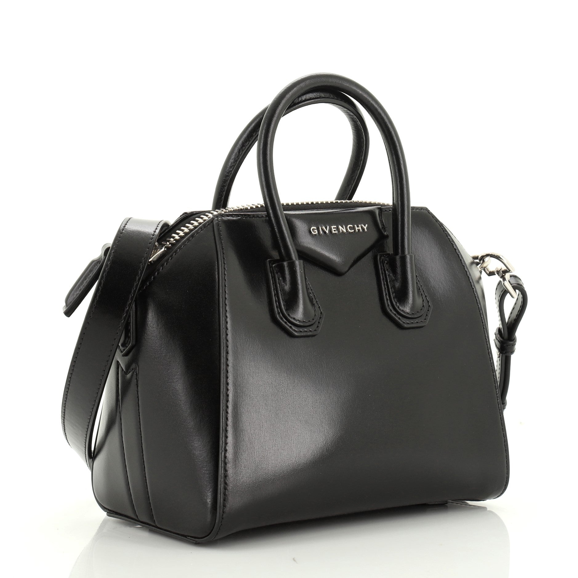 Antigona Bag Glazed Leather Mini