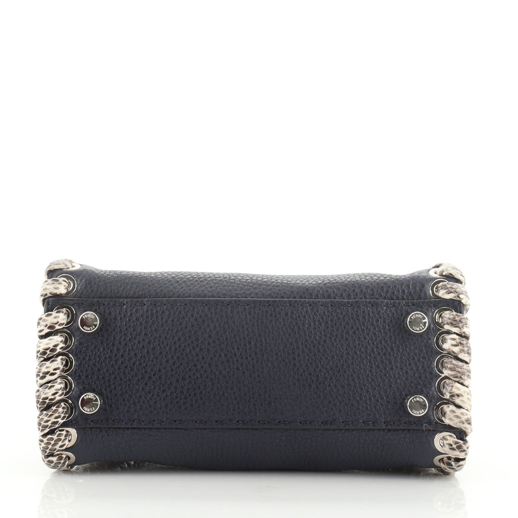 Selleria Peekaboo Bag Leather with Python Whipstitch Mini