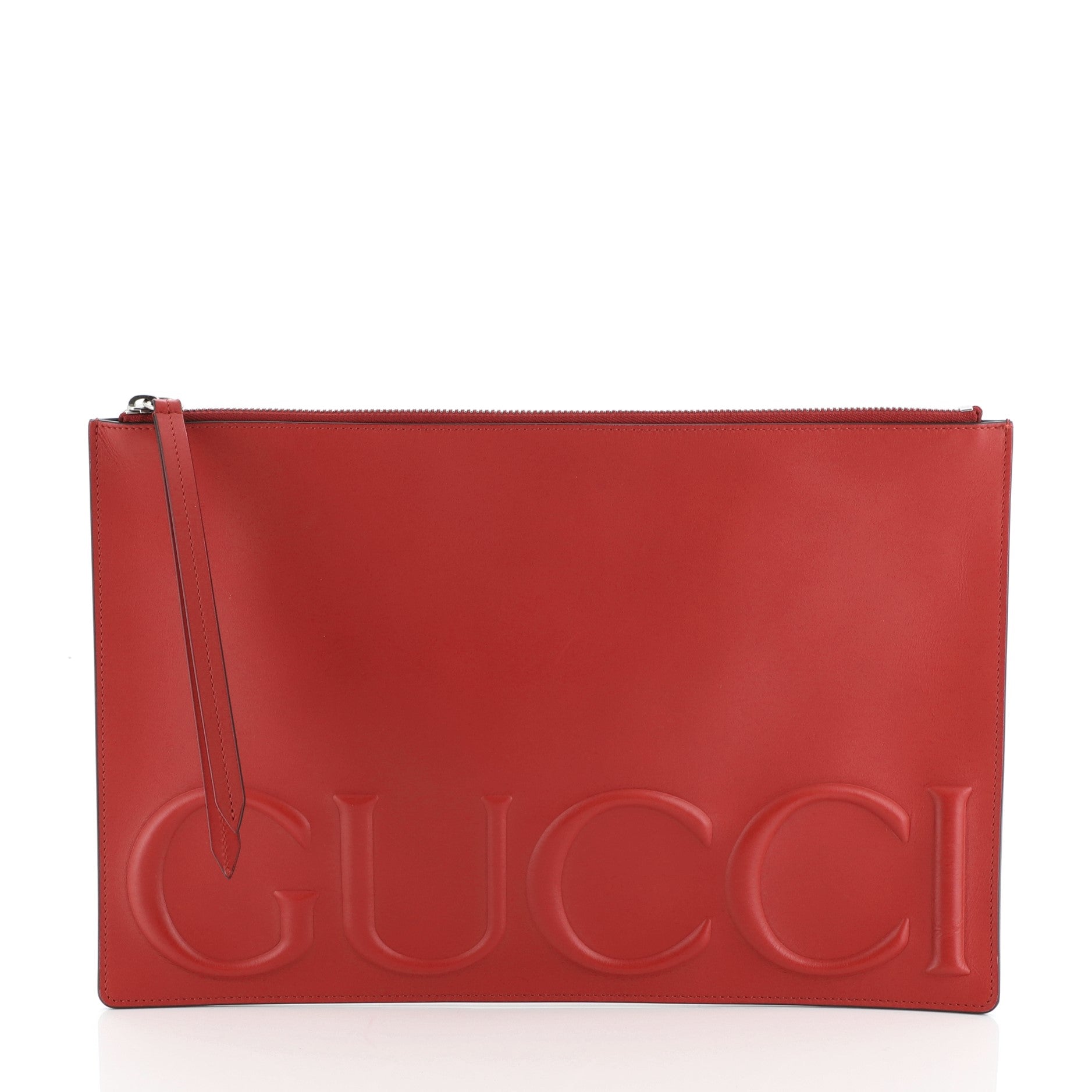 XL Zip Clutch Leather