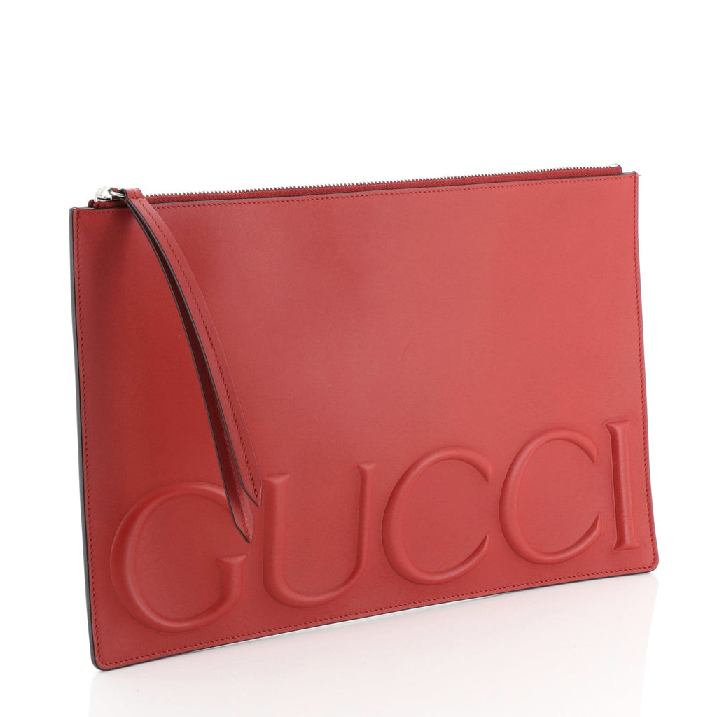 XL Zip Clutch Leather
