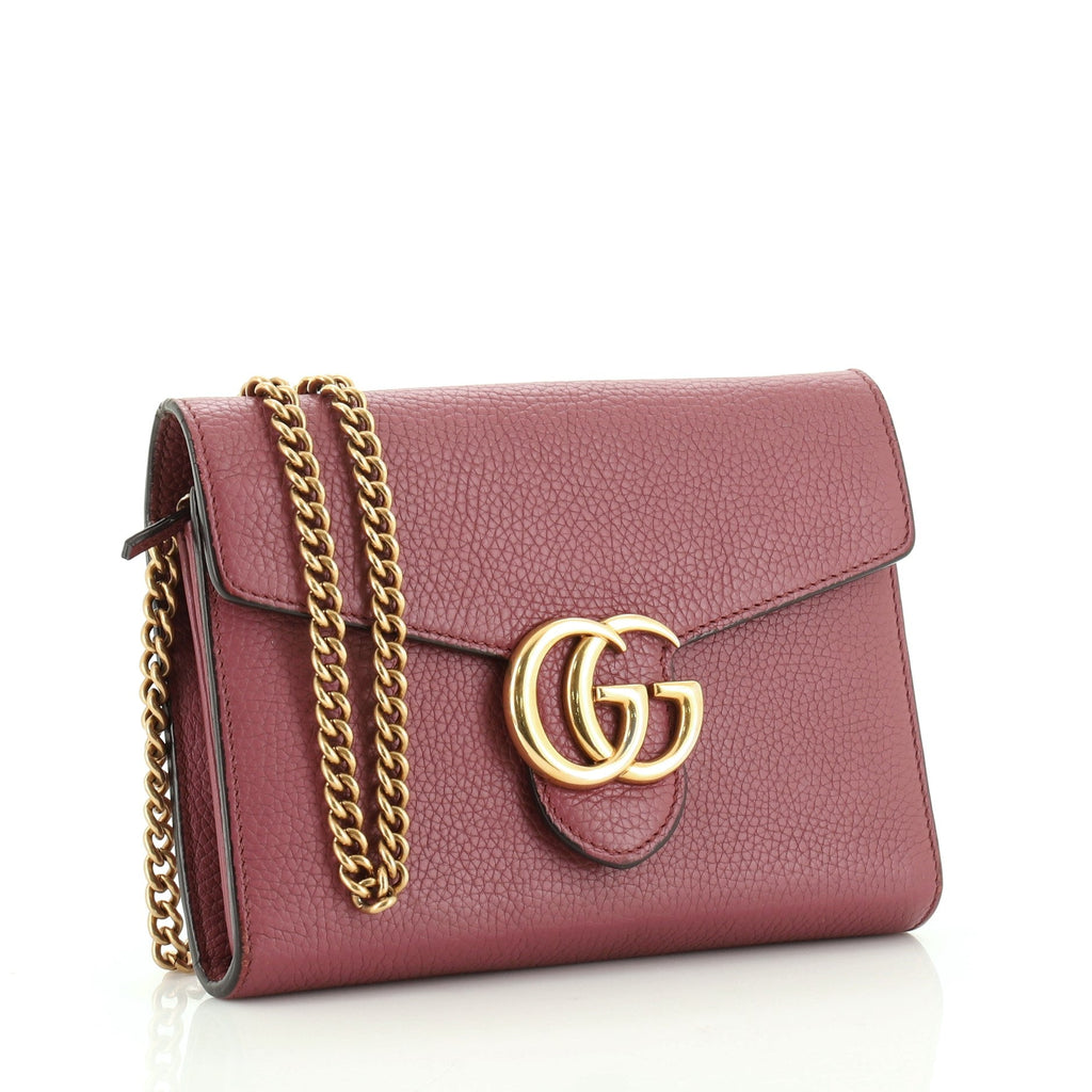 GG Marmont Chain Wallet Leather Mini