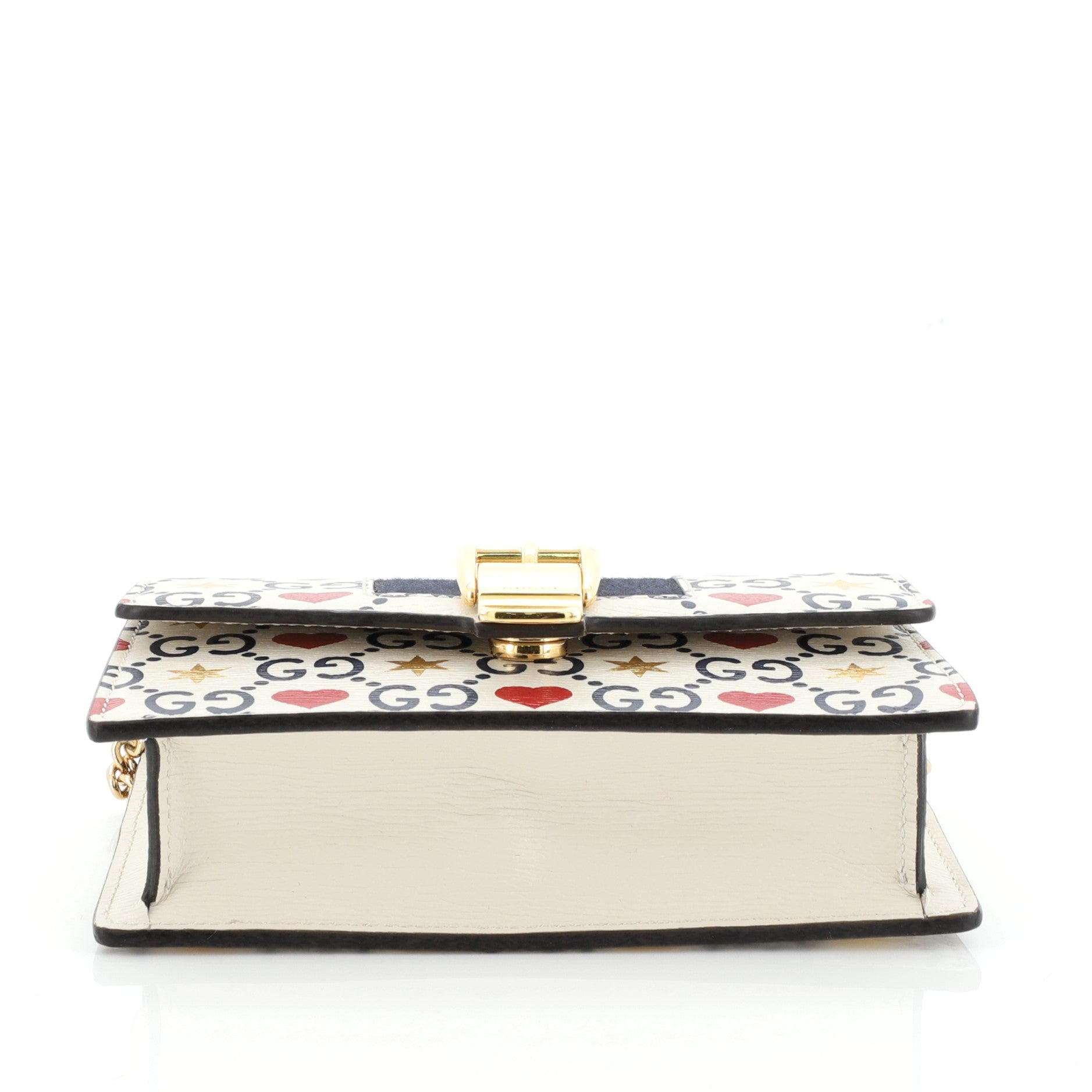 Sylvie Chain Shoulder Bag Printed Leather Super Mini
