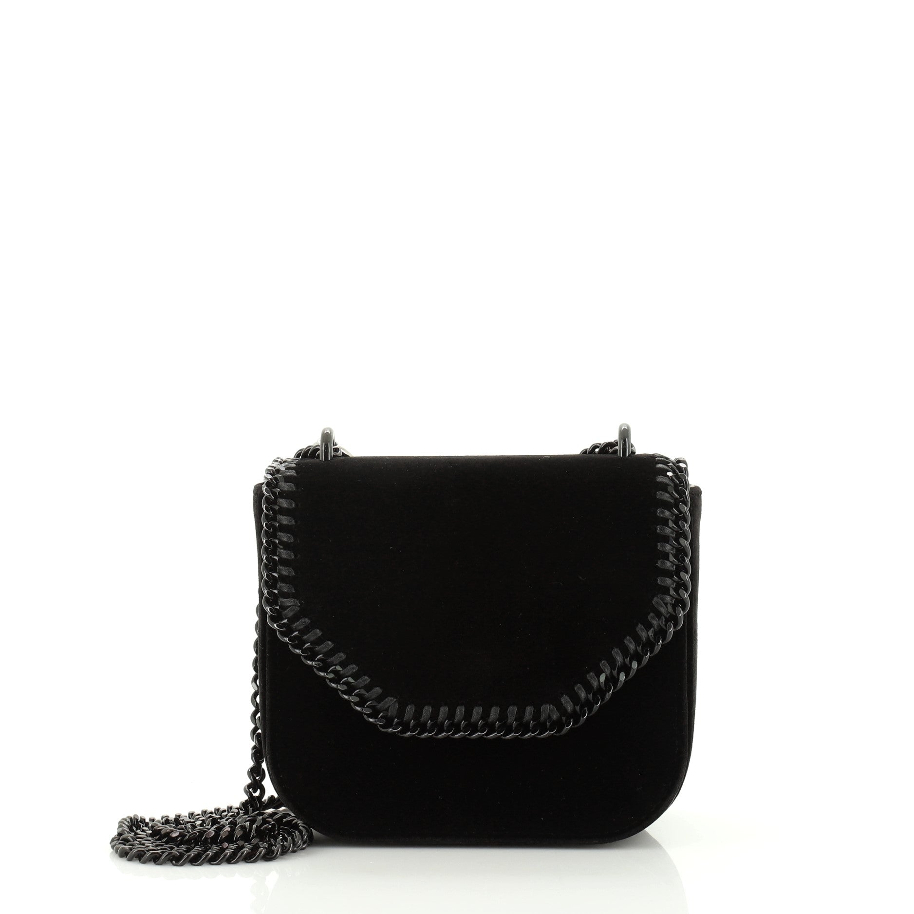 Falabella Box Shoulder Bag Velvet Mini