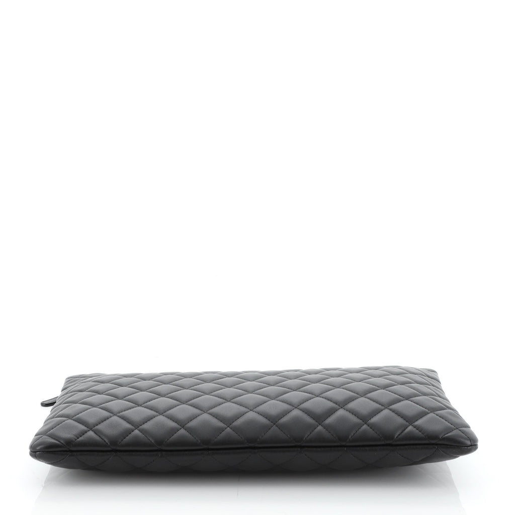 O Case Clutch Quilted Lambskin Large