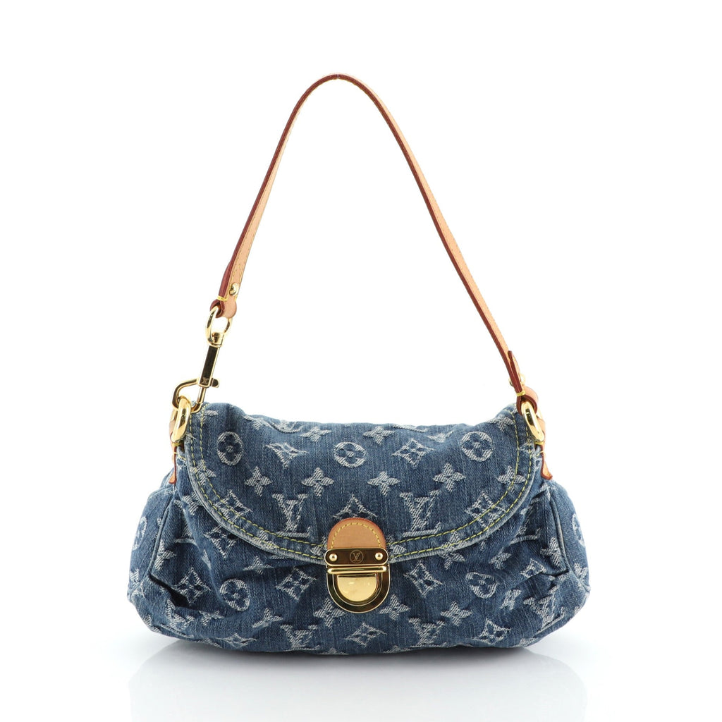 Pleaty Handbag Denim Mini