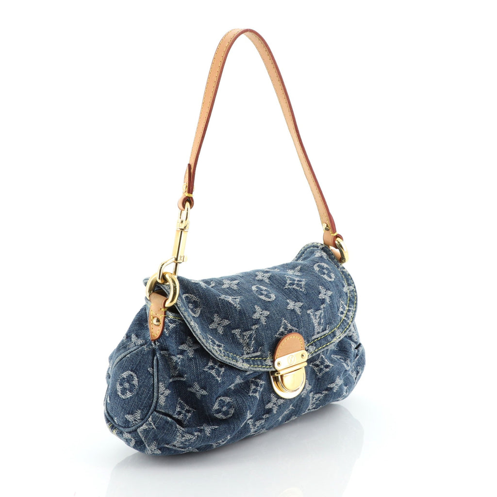 Pleaty Handbag Denim Mini