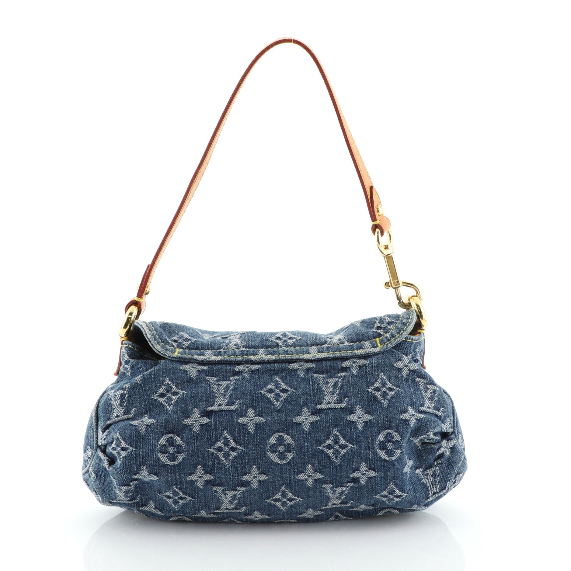 Pleaty Handbag Denim Mini