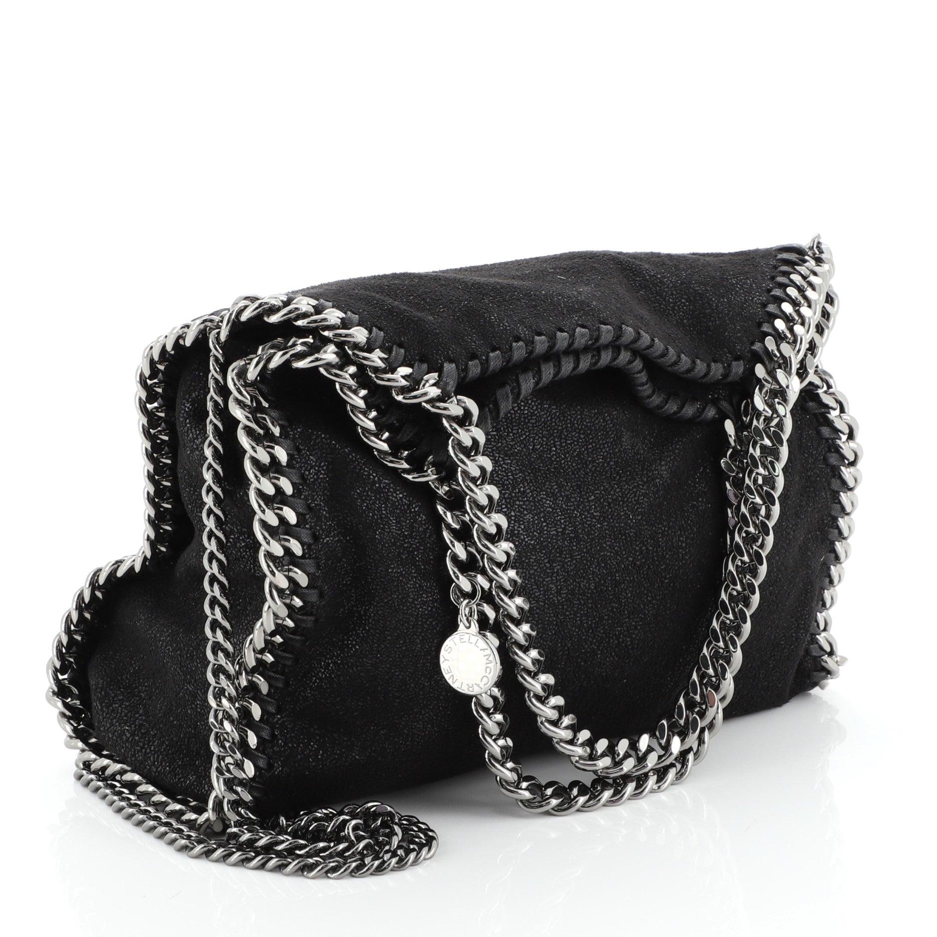 Falabella Fold Over Crossbody Bag Shaggy Deer Mini