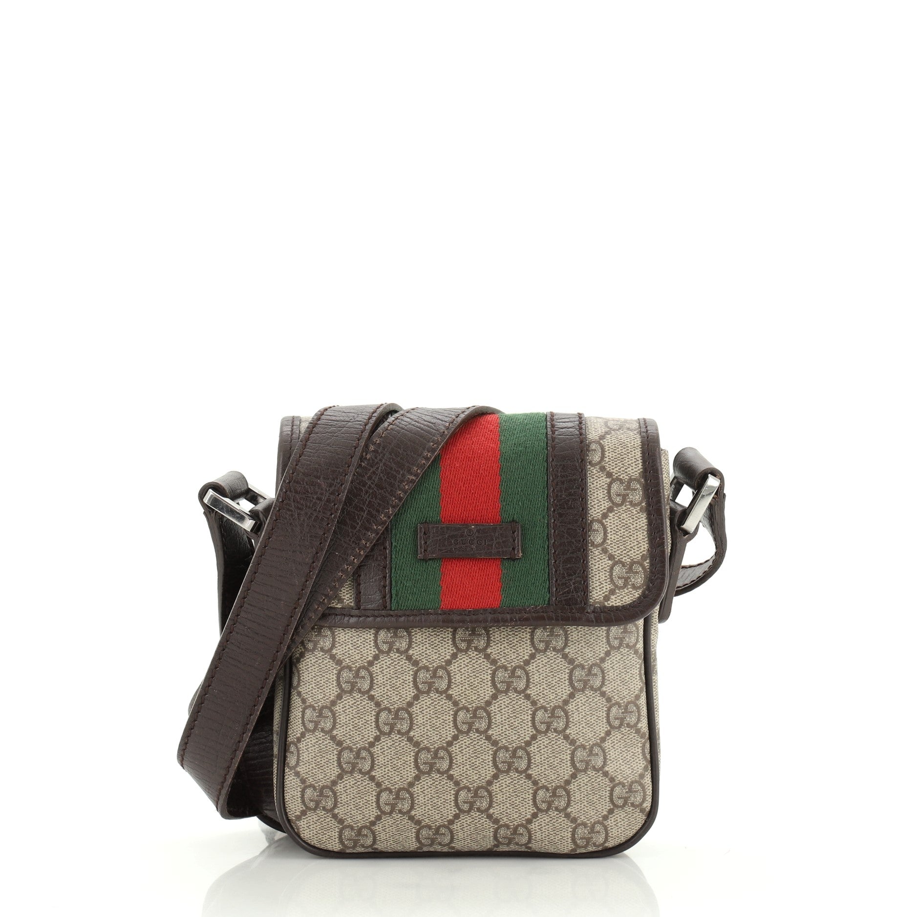Vintage Web Crossbody Bag GG Coated Canvas Mini