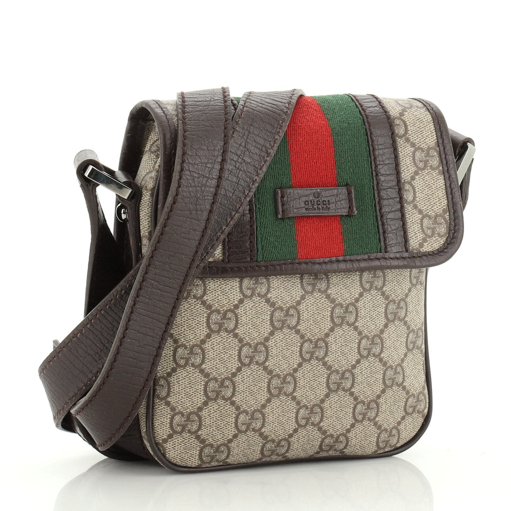 Vintage Web Crossbody Bag GG Coated Canvas Mini