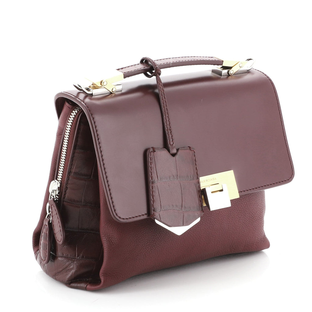 Le Dix Soft Cartable Top Handle Bag Mixed Media Mini