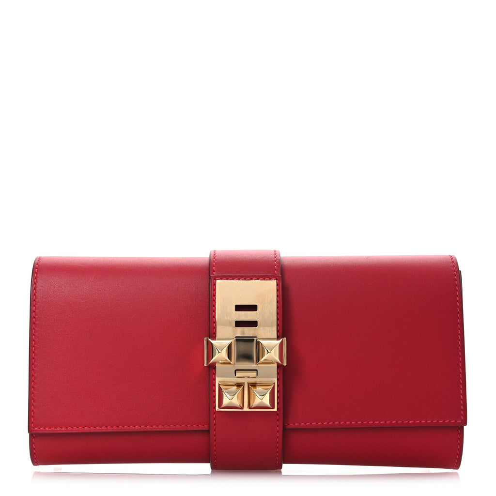 Tadelakt Medor 23 Clutch Rouge Vif