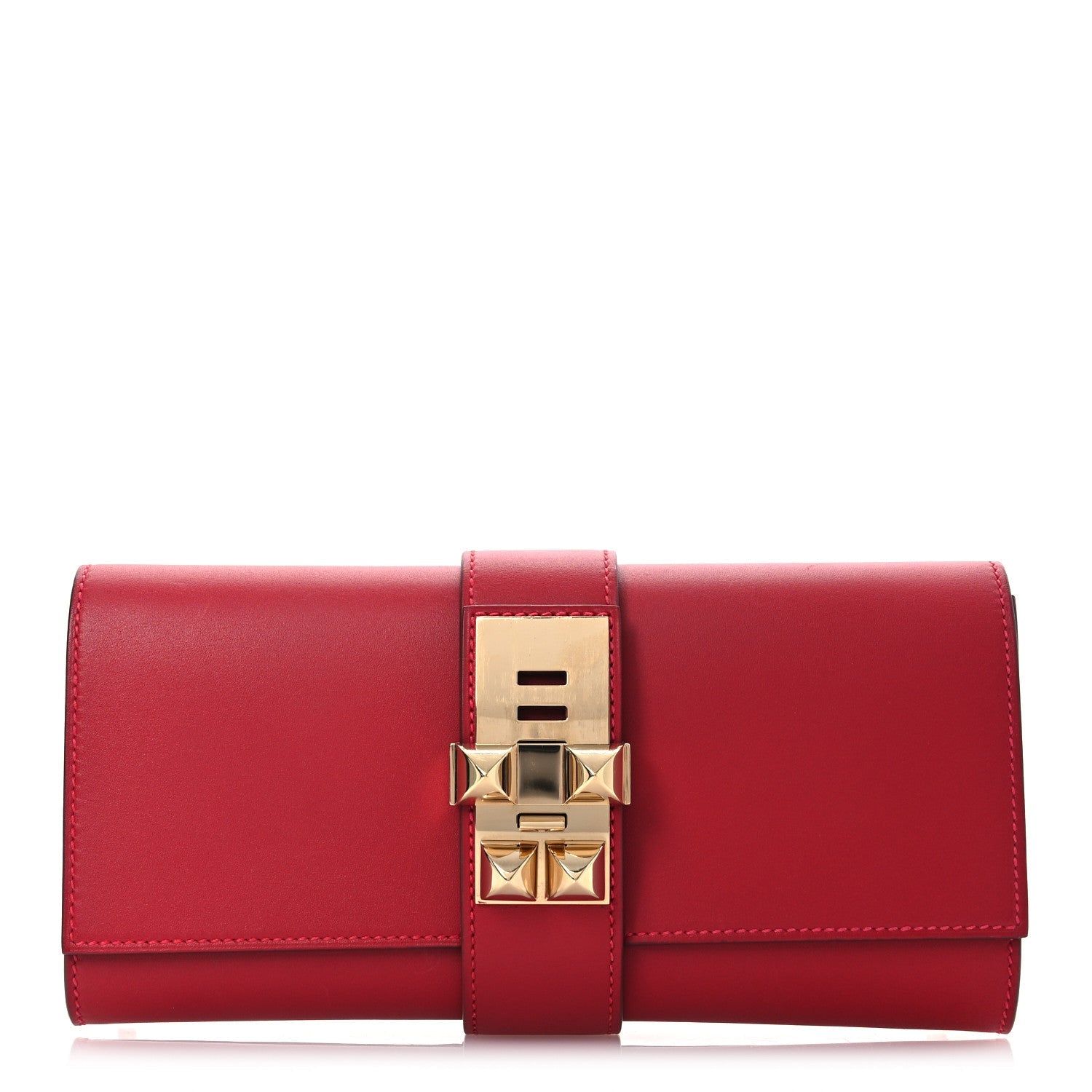 Tadelakt Medor 23 Clutch Rouge Vif