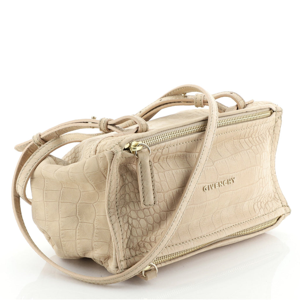 Pandora Bag Crocodile Embossed Nubuck Mini