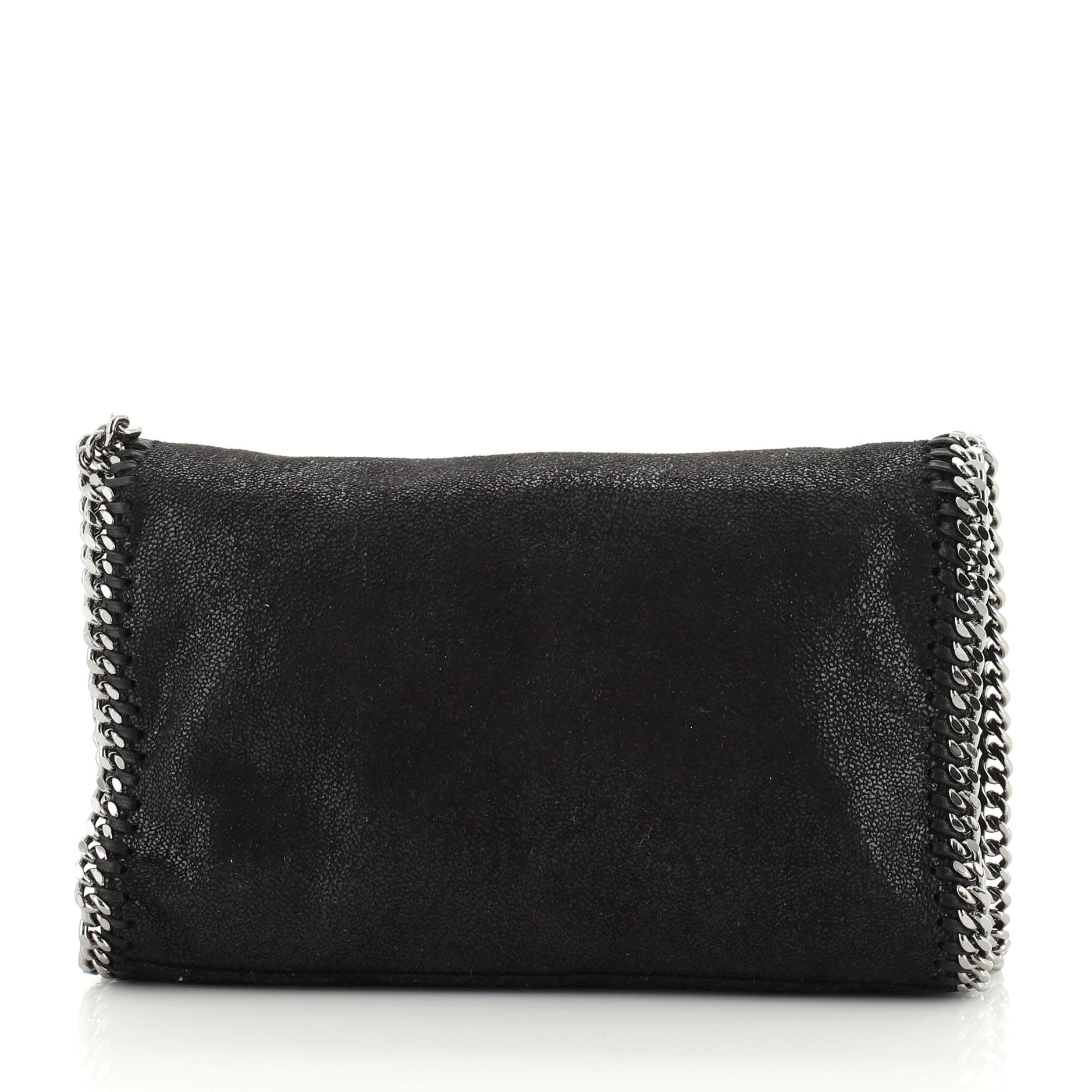 Falabella Fold Over Flap Crossbody Bag Quilted Shaggy Deer Mini